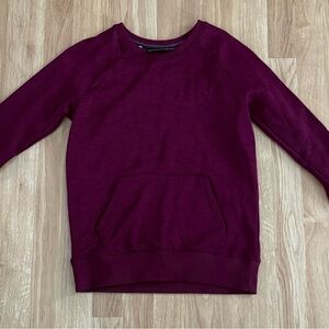 EUC Women’s Burgundy Long Sleeve Under ColdGear Sweatshirt - Fitted - Size XS